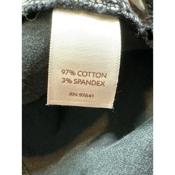 J. Jill Black Corduroy Stretch Tapered Down Black Pants Size 14 - Picture 9 of 10